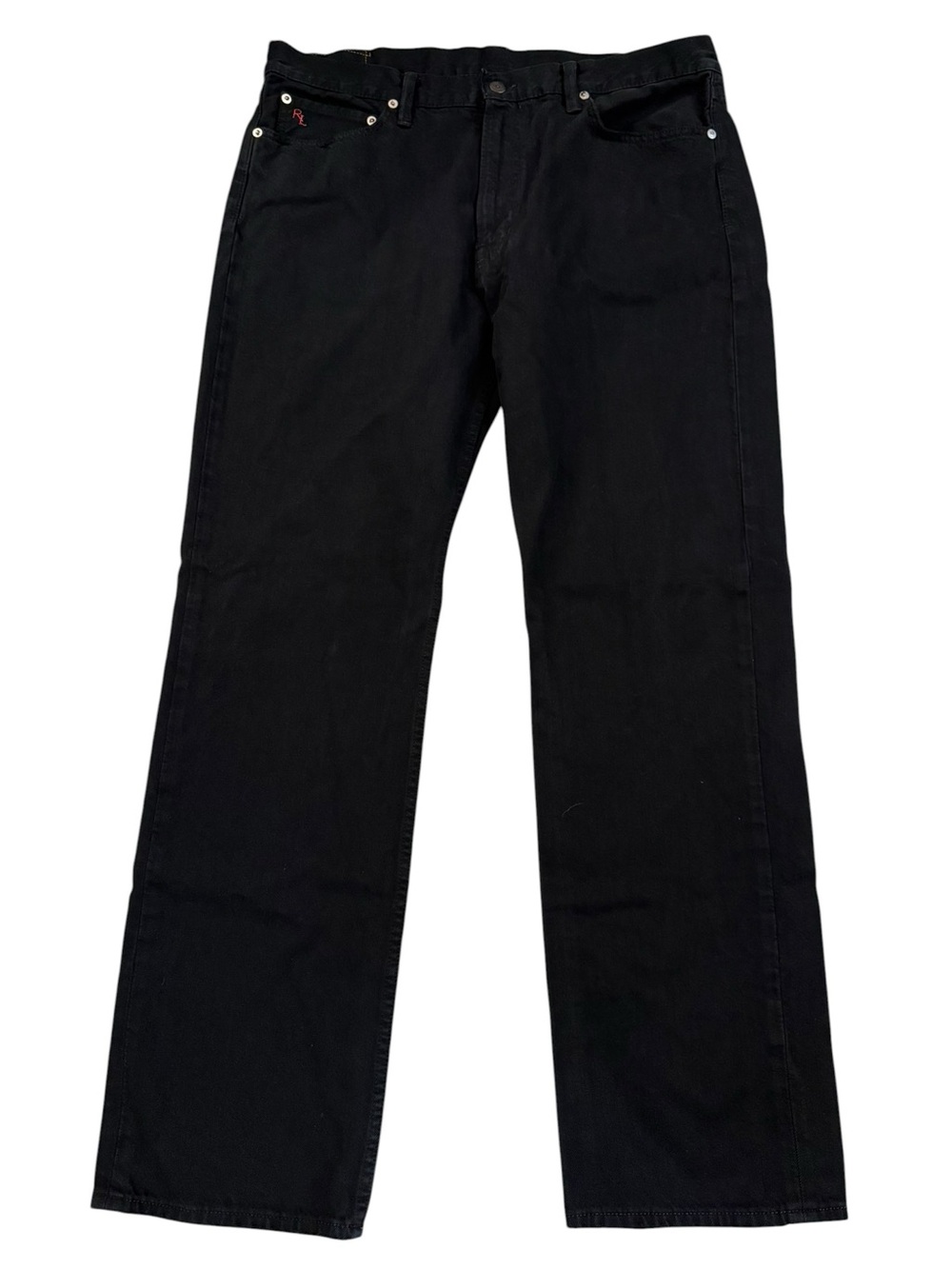 Polo Ralph Lauren Varick 867 Hudson Black Straight Leg Jeans Men’s 36x32
